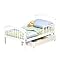 Aspen Toddler Bed with Trundle- White