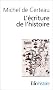 L'Ecriture de l'histoire