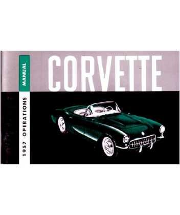 1957 CHEVROLET CORVETTE Owners Manual User Guide