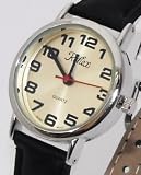 Womens/Ladies Reflex Watch-Large/Jumbo Easy Read Bold Dial – Partially Sighted-18cm Strap (101221LT)