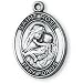 Sterling Silver St Rose Medal and 24-inch Chain