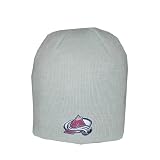 Adult NHL Colorado Avalanche Warm Ski & Skate Beanie / Winter Hat - One Size Fits All - Grey
