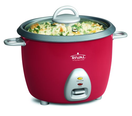 Rival RC165 16-Cup Rice Cooker Red