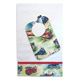 On the Move Bib and Burp Cloth Set