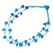 Twin Strand Turquoise Blue Braided Collar Necklace