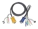 IOGear MiniView G2L5303P - keyboard / mouse / video / audio cable - 10 ft ( G2L5303P )