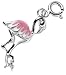 Jewelry : Sterling Silver Flamingo Charm