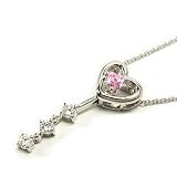 【CanCam4月号掲載ブランド！】jestic heart ジェスティック ハート 【6月の誕生花】 ストロベリーキャンドル ハートペンダント P630の画像