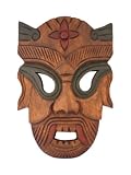 Handmade 'Warrior' Tribal Mask Wall Hanging (Thailand)
