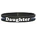 SayitBands Daughter Thin Blue Line Silicone Wristband Bracelets Police Officers Patrol Awareness Support