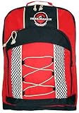 TrailMaker Red Multipurpose Sporty Outdoor Backpack/ School Backpack