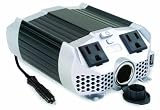 I-Tec T2002 Ultra Durable 250 Watt Power Inverter with Dual 110v Outlets, USB Port, iPod Quick Charge Adaptor, Map Light, and Mounting Brackets