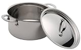 KitchenAid Five-Ply Stainless-Steel Clad 6-Quart Stockpot with Lid