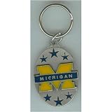 Michigan Wolverines Pewter Key Chain