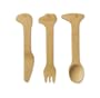Bambu Bamdino 5-1/2-Inch Kids Knife, Fork and Spoon, Set of 3
