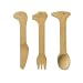 Bambu Bamdino 5-1/2-Inch Kids Knife, Fork and Spoon, Set of 3