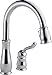 Delta Leland Chrome Kitchen Faucet with Pull Down Sprayer, Traditional Single Hole Kitchen Sink Faucet, Single Handle, Chrome 978-DST