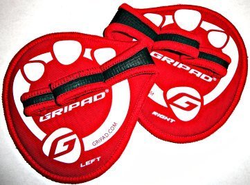 3 Pairs Gripad-weight Lifting & GYM Workout Grip Gloves (Red)