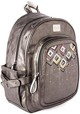 Miss Me Heather Ikat Backpack in Gunmetal Grey