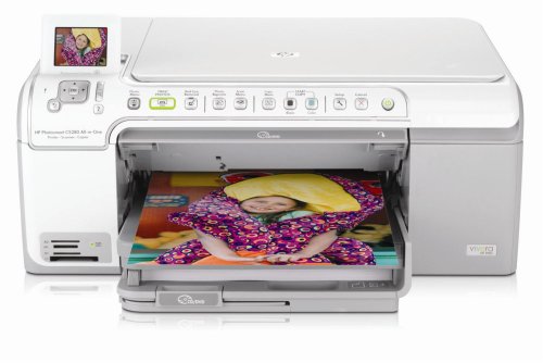 HP Photosmart C5280 All-In-One Printer - 32 ppm, USB, 4800dpi, LCD Display