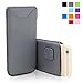 Snugg iPhone 6 / 6s Case - Leather Pouch (Gray) for Apple iPhone 6 / 6s