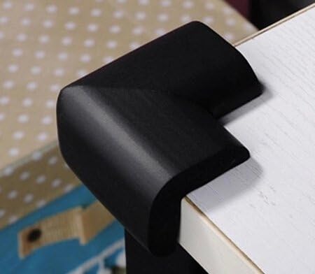 Premium Child proofing Corner Guard/ Child Safety Home Safety Furniture and Table Edge Corner Protectors/Brand New Thick Baby Safety Softener Table Edge Guard Protector (8 PCS, Black)