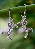Earrings, 'Dance of the Unicorns'