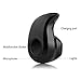 TopePop Mini Black V4.0 Stereo Wireless Bluetooth Headset Small Invisible In Ear Earpiece Earphones Micphone for iPhone 6 6S Plus SE 5S 5C Galaxy Note 4 5 S5 S6 S7 Edge Plus LG G3 G4 (Black)
