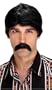 Classic Walrus Style Black Moustache Costume Accessory