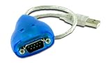 USB to Serial Adapter, 9-pin male, provides transmit & receive lights, FTDI chipset