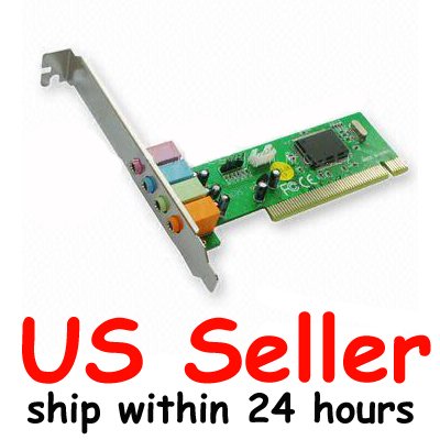 Cable N Wireless C-Media 4 Channel 5.1 Surround 3D PCI Sound Card
