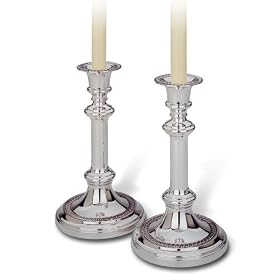 Waterford Gadroon Candle Holders Tapered Pair