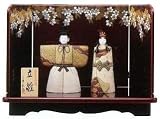 ひな人形 木目込 大里彩 作 立雛飾り 4fk8819 平飾り 雛人形