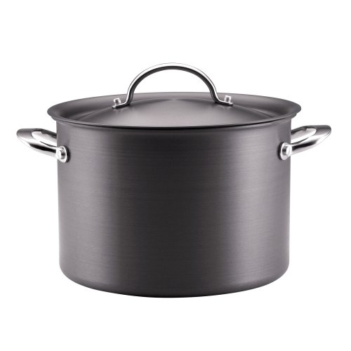 Anolon Nonstick Hard-Anodized 8-Quart Covered Stockpot