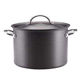 Anolon Nonstick Hard-Anodized 8-Quart Covered Stockpot by Anolon