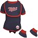 Minnesota Twins Newborn 3pc Bib and Bootie Set - 3 - 6 Months