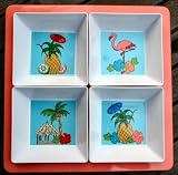 Tropical Plastic Serving Set - 5 Piece