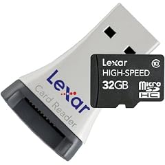 Lexar MicroSDHC CL10 32GB Speicherkarte inkl. MicroSDHC-USB-Adapter