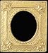Dollhouse Miniature Gold Resin Frame