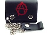 Anarchy Genuine Leather Chain Wallet #23