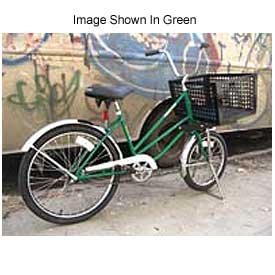 Industrial Bicycle 300 Lb Capacity Low Gravity With Front Basket Unisex Orange