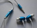 SNY Noise-Canceling Earphones with Microphone and Play/Stop Controller for Apple iPhone and iPhone 3G, Blue