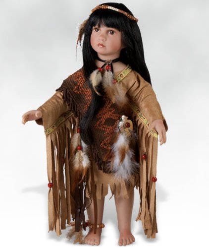 Little Golden Eagle, Native American Style Doll in Vinyl (Artist: Linda Mason) by Paradise Galleries Dolls