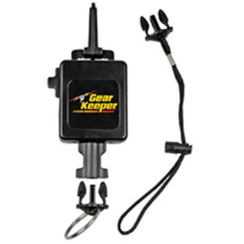 Gear Keeper RT3-5912 Deluxe Locking Large Flashlight, Camera Retractor Snap Clip and Bracket Mount with Q/C-II Split Ring and Lanyard Accessory