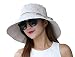 Kafeimali Womenâ€™s Sun Hat Summer Beach Hat Foldable Wide Brim Bucket travel Cap (Beige)