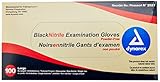 Dynarex Large Black Non-Latex/Powder Free Nitrile Heavy Duty Exam Gloves - 100-Piece