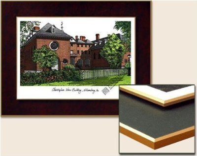 College Of William And Mary Collegiate Laminated Framed Collegiate 18x14 Lithograph