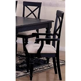 Charcoal Finish Armchairs With Microfiber One Pair by 