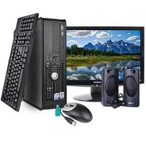 Dell OptiPlex 745 Core 2 Duo E6300 1.86GHz 2GB 80GB CDRW/DVD 20 Widescreen LCD XP Professional Small Form Factor