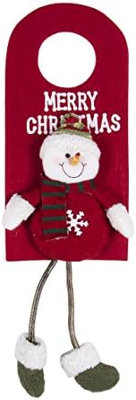 Gifts &amp; Decor Xmas Door Decor Cute Flannel Doll Christmas Door Hanging Decor Home Ornaments (Snowman A1)